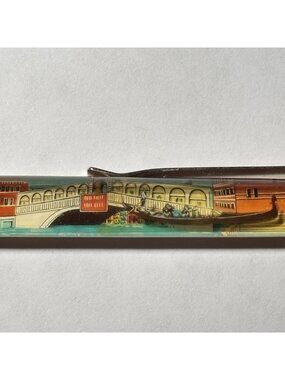 Venezia Venice Italy Floaty Pen Gondola Moves by Rialto Bridge Souvenir Vintage